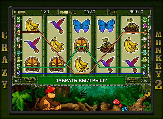 Игровой автомат Crazy Monkey 2 (Обезьянки 2)